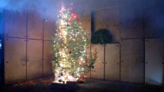 Christmas Tree on Fire